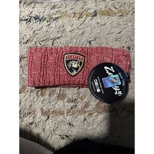 Zephyr Florida Panthers NHL Knit Headband Red White Official Licensed